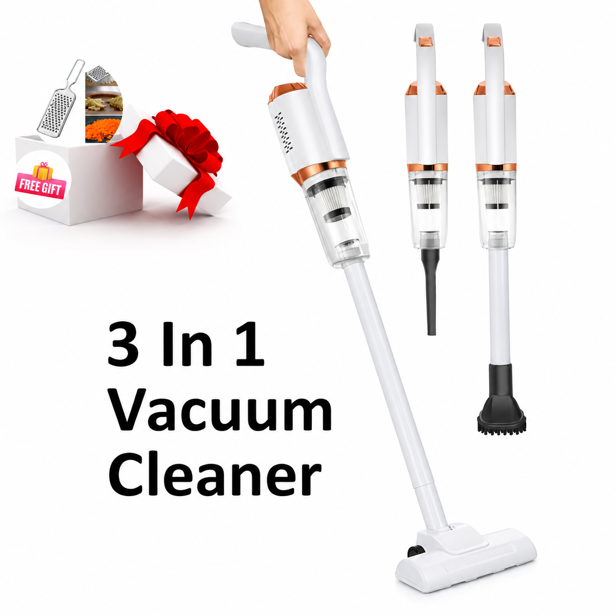 3 In 1 Cordless light weight Vacuum Cleaner
