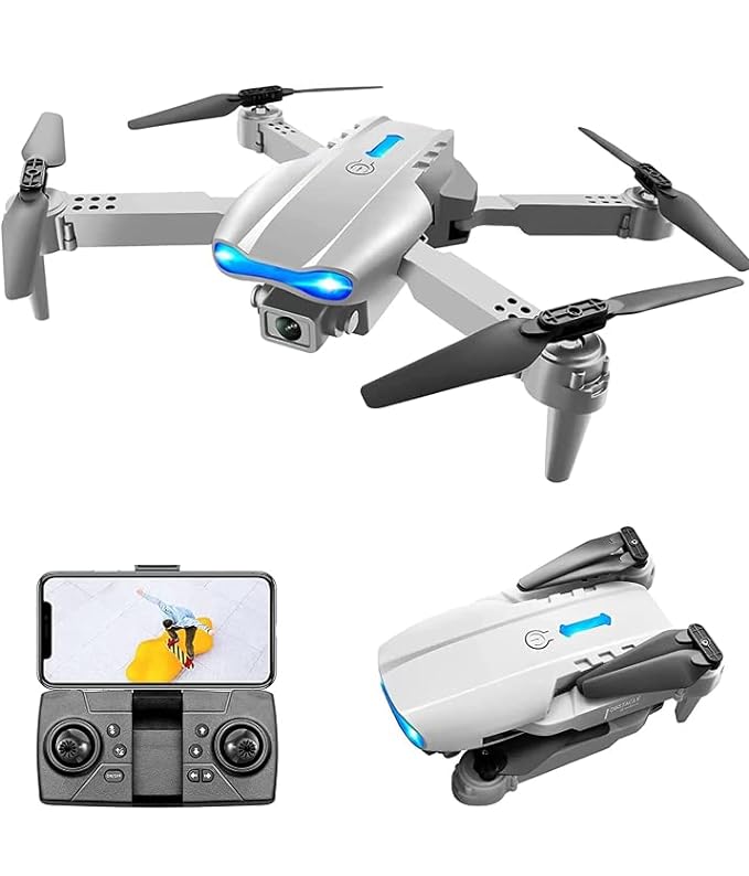 طائرة E88 Pro القابلة للطي بدون طيار مزودة بكاميرا مزدوجة بدقة 4K وواي فاي FPV