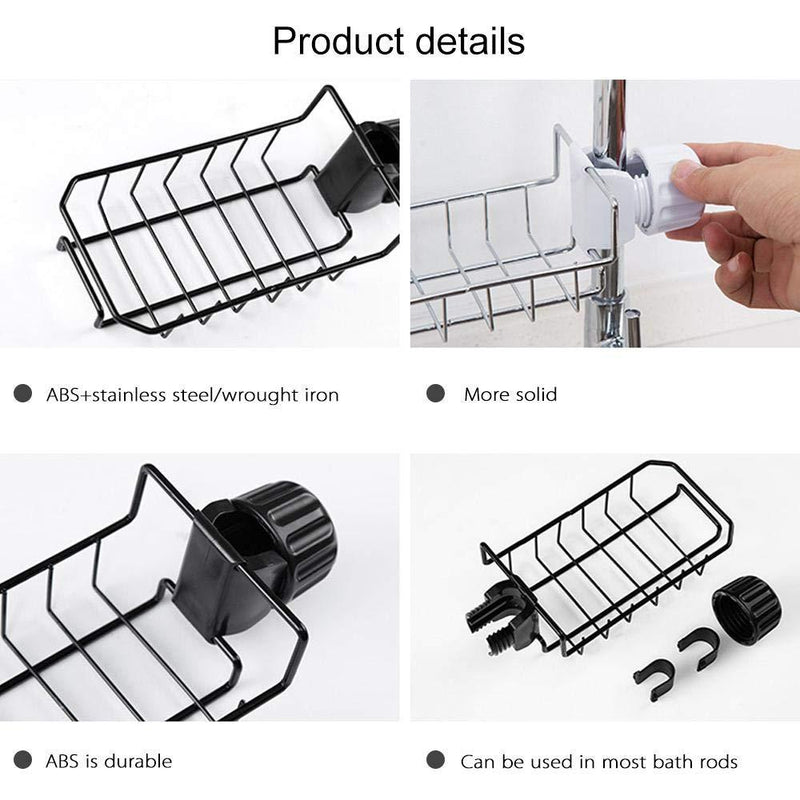 Stainless Steel Sink Rack Sponge Holder for Kitchen and Bathroom