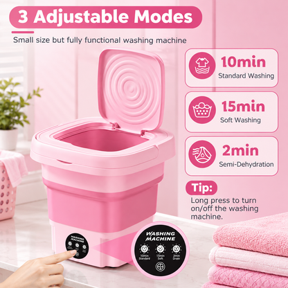 Foldable Mini Washing Machine  5 Liter Capacity (Imported Quality)