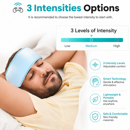 Portable Head Massage Device with Heat | Migraine & Stress Relief Massager