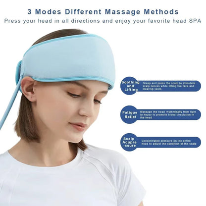 Portable Head Massage Device with Heat | Migraine & Stress Relief Massager