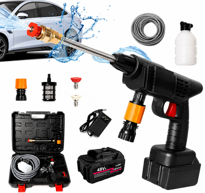 Portable High-Pressure Washer Gun With 48V Lithium Battery (Imported Quality)